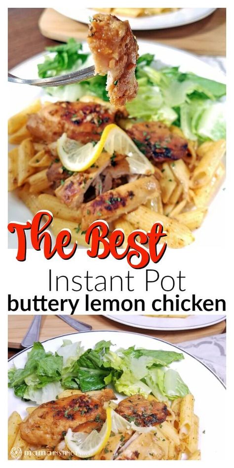 Delicious Instant Pot Buttery Lemon Chicken Buttery Lemon Chicken, Ip Chicken, Chicken And Pasta, Lemon Chicken Recipe, Best Instant Pot Recipe, Healthy Instant Pot Recipes, Instant Pot Recipes Chicken, Chicken Dish, Chicken Dinners