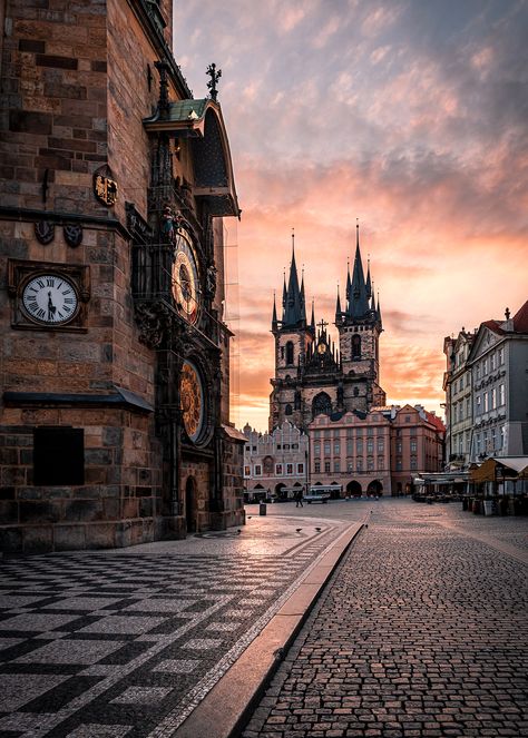 Prague Aesthetic Vintage, Prague Landscape, Prague Czech Republic Aesthetic, Czechia Aesthetic, Europa Aesthetic, Prague Buildings, Prague Czech Republic Photography, Czech Republic Aesthetic, European Landmarks