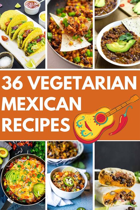 Mexican recipes are versatile, vibrant and always delicious. Find some new favorites in this list from HurrytheFoodUp. With a few simple ingredients, you can make vegetarian or vegan dishes with fabulous flavours. Scroll through our colourful list of authentic Mexican dishes from breakfast burritos, speedy lunchtime tacos to sizzling tasty pizzas – ideal for any vegetarian or vegan diet. #vegan #vegetarian #quickmeals #mexican #recipes #dinner #breakfast Vegetarian Mexican Pizza, Authentic Mexican Dishes, Vegan Enchilada Casserole, Mexican Bean Soup, Vegetarian Mexican Recipes, Vegetarian Quesadilla, Vegan Enchiladas, Vegetarian Mexican, Corn Salad Recipes