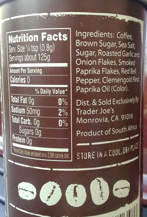 What's Good at Trader Joe's?: Trader Joe's BBQ Rub and Seasoning with Coffee & Garlic Coffee Rub Recipe, Coffee Rub, Garlic Sauce Recipe, Garlic Recipe, Rub Recipes, Bbq Rub, Garlic Recipes, Trader Joe's, Garlic Sauce