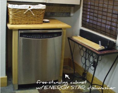 Dishwasher without Cabinet - RedFlagDeals.com Forums Free Standing Dishwasher, Dishwasher Cabinet, Kitchen Outlet, Coastal Kitchens, Small Storage Shelves, Magnolia Kitchen, Standing Cabinet, Countertop Dishwasher, Portable Dishwasher