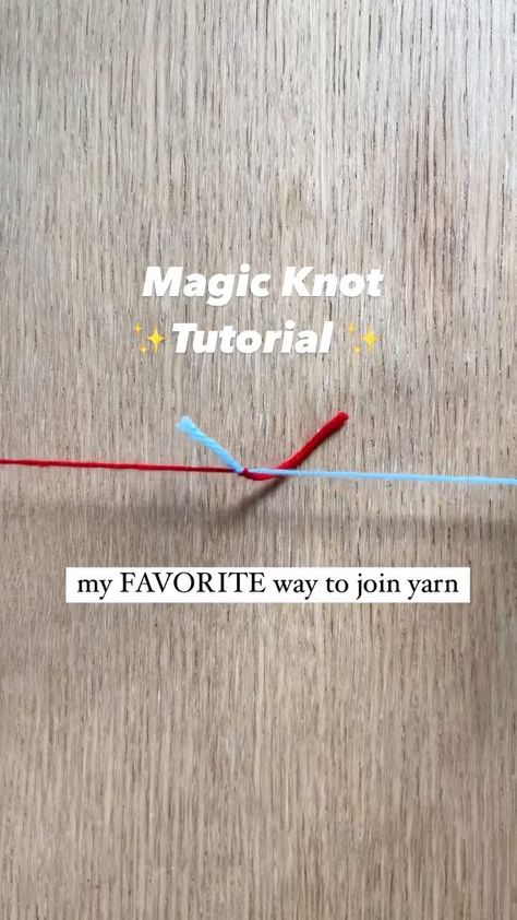 Make sure to watch to the end to see a semi-violent clip of me testing the sturdiness of this knot 😂 This magic knot is my favorite way… | Instagram Joining Yarn Crochet, How To Tie A Knot, Crochet Jumper Pattern, Joining Yarn, Crochet Mittens Free Pattern, Magic Knot, Best Knots, Weaving Loom Diy, Crochet Motif Patterns