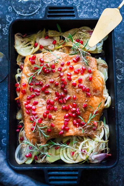 Pomegranate Salmon, Healthy Starch, Pomegranate Glaze, Feasting At Home, Salmon Marinade, Marinated Salmon, Leafy Green Salads, Salmon Filet, Salmon Dishes