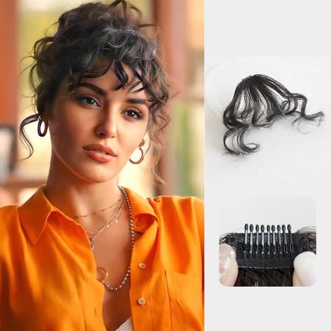 Amazon.com : VAVANGA Curly Bangs Clip in Hair Extension, Synthetic Hair French Bangs Clip on Wispy Bangs Natural Curly Air Bangs Fake Fringe Bangs Hair Piece for Women (Black) : Beauty & Personal Care French Bangs, Fake Fringe, Hair French, Clip In Hair Extension, Air Bangs, Curly Bangs, Fringe Bangs, Wispy Bangs, Clip In Hair