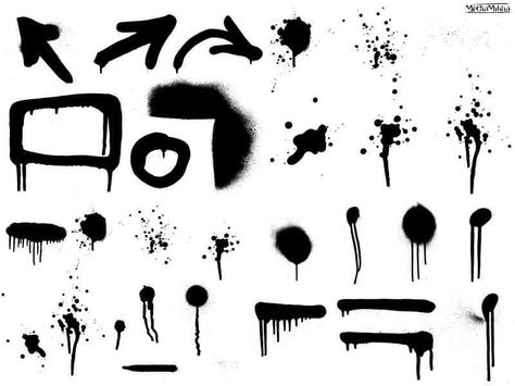 spray paint examples Dripping Paint Art, Black And White Graffiti, Paint Vector, Graphic Design Images, Graffiti Doodles, Graffiti Font, Spray Paint Art, Typography Poster Design, Fun Illustration