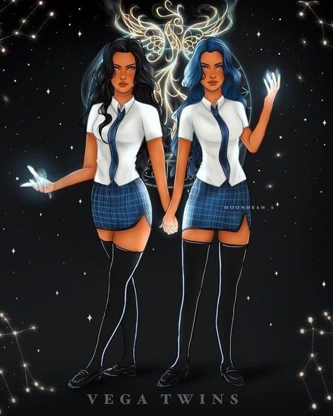 Vega Twins, Zodiac Twins, Tori Vega, Sisters Book, Zodiac Academy, Fantasy Romance Books, Book Artwork, Dark Romance Books, Cartoon Faces