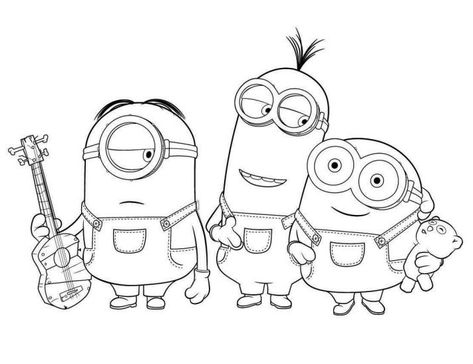 #coloriagelesminions #coloriageminions Minion Tattoo, Minions Kids, Despicable Me Party, Minions Coloring Pages, Minion Theme, Color For Kids, Doodles Art, Color Sheets, Despicable Me 2