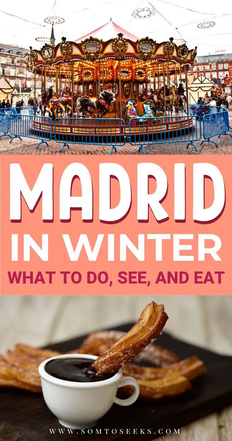 Madrid In Winter, Spain Bucket List, Madrid Spain Travel, Surprise Vacation, Visit Madrid, Winter Travel Destinations, Madrid Travel, South Of Spain, Summer Destinations