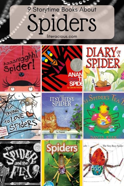 Saturday Storytime: Spiders – Literacious Halloween Storytime, Spider Fact, Storytime Themes, Doreen Cronin, The Very Busy Spider, Spider Book, Storytime Ideas, Library Resources, Storytime Crafts