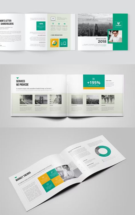 Multipurpose Landscape Brochure Template INDD, PDF Landscape Book Layout Design, Broucher Design Layout Simple, Landscape Brochure Design, Brochure Mockup Free, Layout Book, Brochure Design Layouts, Brochure Ideas, Brochure Design Layout, Image Layout