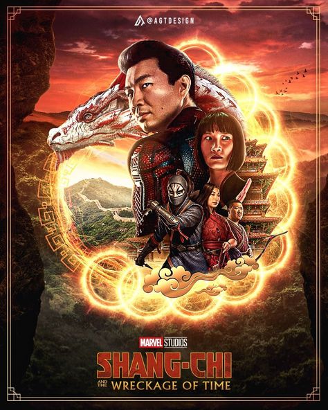 Agt Design on Instagram: "Shang-Chi and the Wreckage of Time 🔥 Concept Poster by @agtdesign (Fan art) Will we see what's new from Shang-Chi at D23? @shangchi…" Shang Chi Movie, Time Concept, Concept Poster, Art Musical, Shang Chi, Tv Covers, Fan Poster, Hero Poster, Marvel Fan Art