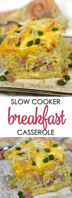 Slow Cooker Breakfast Casserole - this easy breakfast recipe cooks while you sleep. It's one of the best slow cooker recipes of all times. Casserole Crockpot Recipes, Breakfast Crockpot, Slow Cooker Breakfast Casserole, Crockpot Breakfast Casserole, Breakfast Crockpot Recipes, Best Slow Cooker Recipes, Hashbrown Breakfast Casserole, Slow Cooker Breakfast, Crockpot Casserole