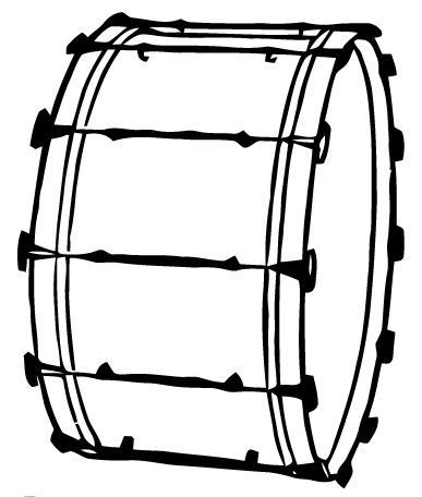 Bass Drum Drawing, Drum Drawing, Drum Tattoo, Tattoo Board, Stamp Ideas, Contour Drawing, Silhouette Ideas, Bass Drum, Music Themed