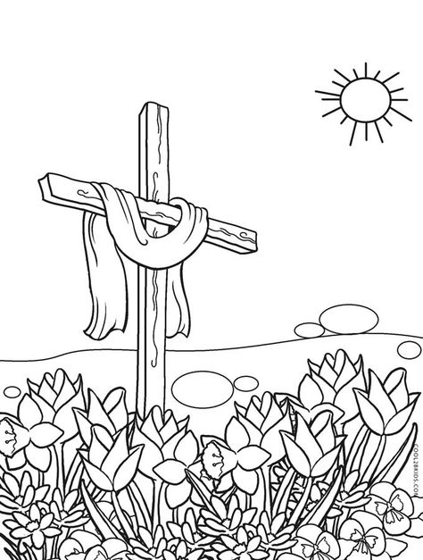 Free Printable Cross Coloring Pages For Kids | Cool2bKids Easter Coloring Pages Printable Free, Religious Coloring Pages, Easter Colouring Pages, Christian Pics, Celtic Coloring, Catholic Icons, Easter Coloring Sheets, Cross Coloring Page, Preschool Easter