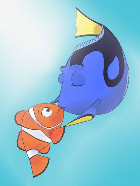 Marlin Nemo, Dory And Marlin, Finding Nemo Characters, Dory Finding Nemo, Nemo Dory, Finding Dory, Water Art, Finding Nemo, Sonic The Hedgehog