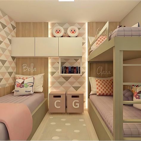 Bilik Perempuan, Bed For Girls Room, Childrens Bedrooms Design, Bilik Idaman, Small Room Design Bedroom, Teen Bedroom Designs, تصميم للمنزل العصري, Kids Bedroom Designs, Kids Bedroom Design