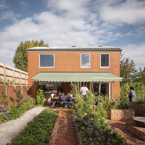 Community Kitchen Architecture, Stephen Lawrence, Community Kitchen, Kitchen Architecture, Timber Gates, Garden Site, Food Education, Kitchen Skills, Community Space