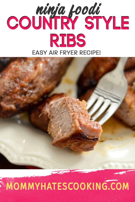 Country Ribs In Air Fryer, Air Fryer Country Style Ribs, Ribs Air Fryer, Ribs In Air Fryer, Ribs In The Air Fryer, Boneless Country Style Ribs, Country Ribs Recipe, Boneless Country Style Pork Ribs, Air Fryer Recipes Ribs