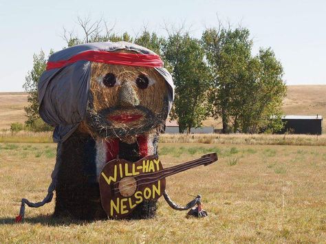 Will-Hay Nelson Painted Hay Bale Ideas, Fall Hay Bale, Halloween Hay Bale, Hay Bale Decorating Ideas, Decorated Hay Bales, Hay Bale Fall Decor, Hay Bale Fall, Hay Bale Decor, Painted Hay Bales