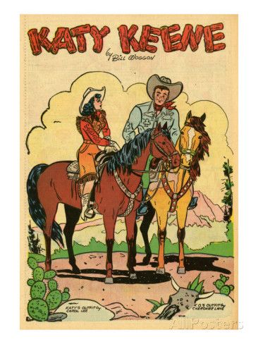 Katie Keene, Katy Keene, Cowgirl Nursery, Western Comics, Cowgirl Art, Vintage Cowgirl, Cowboy Art, Southwest Art, Vintage Paper Dolls