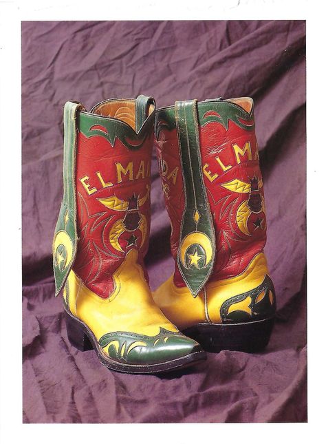 A vintage 1996 collectable postcard featuring an 1950's Inlaid Shriner Cowboy Boots, Rio Grande Valley Style. The postcard has a divided back, is unused and in new, excellent condition.  It is perfect to frame or to be used in any paper arts project or even mail it to someone special. Size:  6 1/2" x 4 3/4" When possible, I do combine shipping for an order of multiple items and refund the difference in case of over estimate, see all my other listings here... https://www.etsy.com/shop/PaperSympho Cowboy Boots Colorful, Cool Cowboy Boots, Colorful Cowboy Boots, Cowgirl Things, Arts Project, Custom Cowboy Boots, Paper Art Projects, Rio Grande Valley, Vintage Cowboy Boots