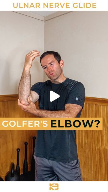 Mobility & Strength Training on Instagram: "Do you still have that nagging golfer’s elbow!? 😤 Well let’s get to work! This exercise may be a big help!🙋🏻‍♂️ Step 1: Assess your elbow to see how it’s moving and feeling! Step 2: Perform this ulnar nerve glide on the side that’s bothering you! (8-10 pulses of the shoulder) Step 3: Reassess how your elbow is moving and feeling! Better same or worse!? 🤔 Did that work for you? Let me know in the comments! 👋🏻 Hi, I’m Taylor Kruse, a strength & mob Golfers Elbow Exercises, Vmo Exercises, Can Squash, Elbow Exercises, Ulnar Nerve, Golfers Elbow, Mobility Exercises, Feeling Better, Ideas Creative