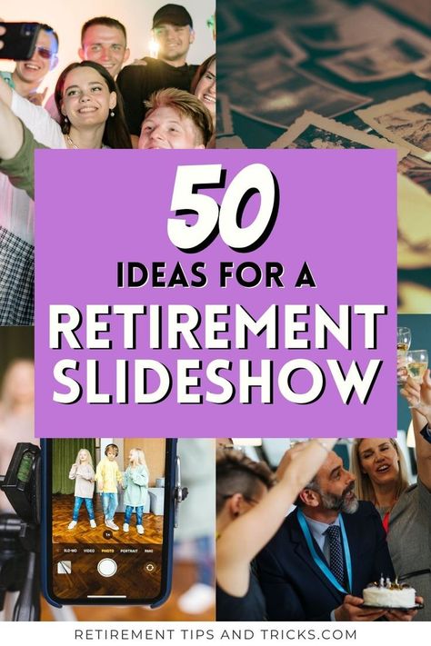 In this article, you’ll find everything you need to know on how to create an amazing retirement slideshow including 50 amazing ideas and examples. #whattoincludeinaretirementslideshow #retirementslideshow #retirementtributevideo #retirementtribute #retirementpartyideas #retirementtributeideas Retirement Party Themes, Retirement Celebration, Work Family, Retirement Party, Amazing Ideas, Retirement Parties, Retirement Planning, New Chapter, Party Themes