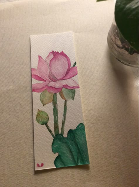 Lotus Bookmark, Guitar Butterfly, Moon Guitar, Arteza Watercolor, Tear Catcher, Butterfly Kite, Lotus Watercolor, Handmade Paper Art, Handmade Bookmarks Diy