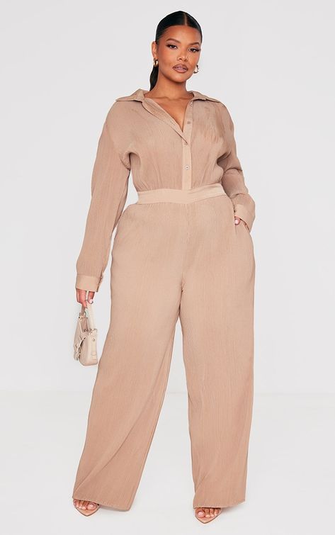 Fancy Casual Outfits, Leslie Sidora, Jumpsuits Plus Size, Plus Size Rompers, Jumpsuit Plus Size, Shirt Jumpsuit, Vacation 2024, Plus Size Summer Tops, Women's Jumpsuit