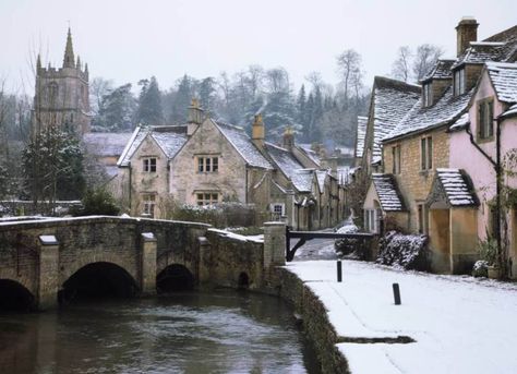 Why are we still in Balham? Wiltshire England, Castle Combe, English Village, Winter Scenery, Beautiful Villages, Fishing Villages, English Countryside, Winter Scenes, House Prices