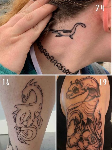 73 Loch Ness Monster Tattoo Ideas - TattooGlee Lockness Monster Tattoo, Locness Monster Tattoo, Nessy Tattoo, Nessie Tattoo, Loch Ness Monster Tattoo, Monster Tattoo Ideas, Lochness Monster, Monster Tattoo, Tattoo Now