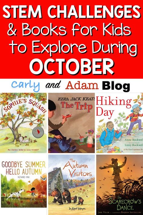 Looking for some fun ways to engage in STEM and maker learning this October? This month’s fall read-aloud selections offer hands-on learning that will keep your elementary STEM students exploring the seasonal changes around them, thinking creatively, and designing for a purpose. #STEM Stem Read Alouds, Messy Science, Storybook Stem, Stem Lessons, Elementary Stem, Ezra Jack Keats, Stem Students, Stem Elementary, Stem Lesson