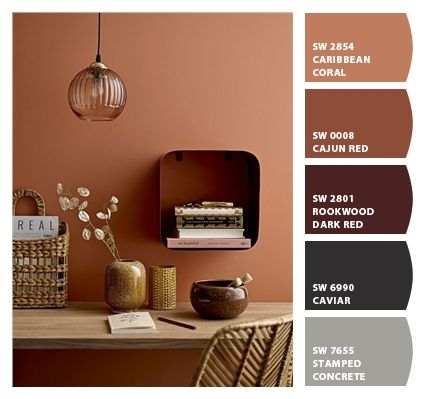 Rust Paint Color Sherwin Williams, Sunset Sherwin Williams, Windswept Canyon Sherwin Williams, Sherwin Williams Spiced Cider, Sherwin Williams Rust Colors, Spiced Cider Sherwin Williams, Hushed Auburn Sherwin Williams, Bathroom Paint Colors Sherwin Williams, Moody Paint