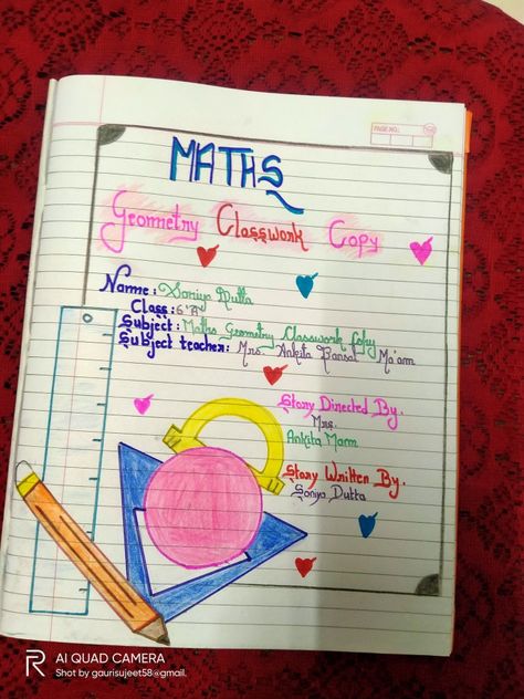 There are some creative ideas that you can try at your home to make your Geometry copy look colour full🌈🌈🌈 Math Decorations, Full Quote, Colour Full, Ideas For Decorating, Doodles Drawings, Cute Doodles Drawings, Good Thoughts Quotes, Doodle Drawings, Cute Doodles