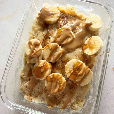 Lazy Pancake Bowl also known as two-ingredient pancakes, are a simple and quick breakfast option for those looking Kodiak Protein Pancakes, Pancake Bowl, Bananas Recipe, Kodiak Pancakes, Easy Protein Pancakes, Recipe Diaries, Banana Protein Pancakes, High Protein Pancakes, Protein Pancake Mix