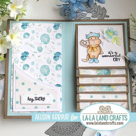 La-La Land Crafts Inspiration and Tutorial Blog: Tutorial Thursday Mini Waterfall, Business Stamps, Technique Tuesday, Unique Stamps, Copic Coloring, Unicorn Gifts, 3d Projects, Craft Inspiration, Patterned Paper