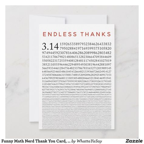 Funny Math Nerd Thank You Card, Number Pi Thank You Maths Teacher Card, Math Thank You Cards, Math Teacher Thank You Cards, Cheesy Puns, Funny Thank You Cards, Funny Thank You, Teacher Thank You Cards, Calligraphy Cards, Thank You Presents