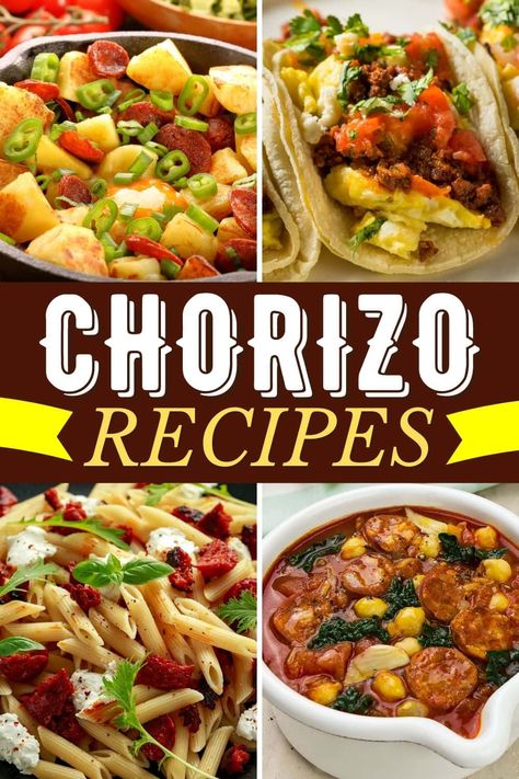 Chorizo Recipes Healthy, Beef Chorizo Recipes, Chorizo Recipes Mexican, Chirozo Recipes, Easy Chorizo Recipes, Recipes With Chorizo Sausage, Spanish Chorizo Recipes, Chorizo Recipes Dinner, Chorizo Pasta Recipes