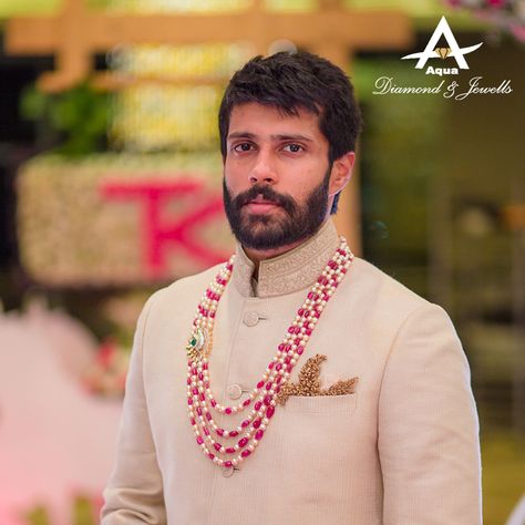 Groom Wedding Jewellery, Groom Jewellery, Jewellery Concept, Kantha Design, Bee Jewellery, Vaddanam Designs, Prince Coat, Men Jewellery, Neck Pieces Jewelry