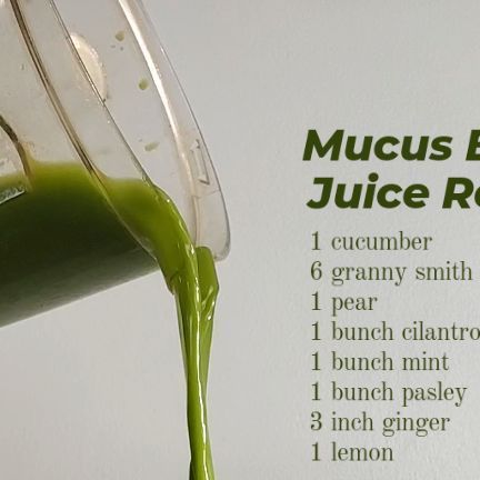 Jeff | Raw Living Foods on Instagram: "Mucus Buster Juice Recipe: 1 cucumber 6 granny smith apples 1 pear 1 bunch cilantro 1 bunch mint 1 bunch pasley 3 inch ginger 1 lemon If your getting a cold of flu drink this instead of eating bacon, eggs and oatmeal for breakfast. A juice like this will help support the detoxification process by hydratiom and simple living nutrients. For maximum results drink only this juice until your mucus has been eliminated and you feel better. 4-6 Liters per day rou Expelling Mucus, Mucus Buster, Clove Tea, Oatmeal For Breakfast, Living Foods, Bacon Eggs, Juice Recipe, Oatmeal Breakfast, Juice Recipes