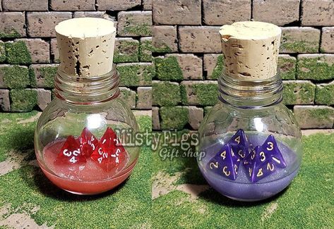 Health Potion, Dnd Room, Dungeon Room, Dnd Crafts, D D Items, Geek Crafts, Dungeons And Dragons Dice, Geek Decor, Potion Bottles