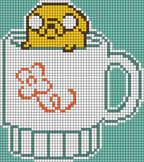 Alpha pattern #170792 | BraceletBook Adventure Time Pattern, Adventure Time Tapestry Crochet, Over The Garden Wall Alpha Pattern, Adventure Time Cross Stitch, Boba Alpha Pattern, Adventure Time Pixel Art, Coffee Alpha Pattern, Crochet Alpha Pattern Studio Ghibli, Adventure Time Alpha Pattern