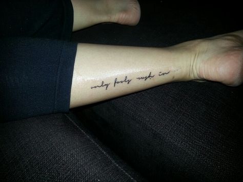 Elvis-Only fools rush in tattoo. forearm/wrist. Fools Rush In Tattoo, Only Fools Rush In Tattoo, Only Fools Are Satisfied Tattoo, Elvis Lyrics Tattoo, Elvis Tattoo Ideas, Elvis Tattoo For Women, Elvis Tattoo, Song Tattoos, Lyrics Tattoo