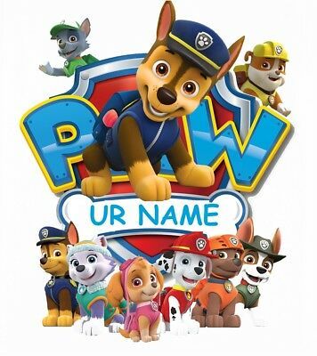 :::::::::::::::::::::PAW PATROL::::::: PERSONALIZED T-SHIRT IRON ON TRANSFER | eBay Paw Patrol Shirt, Paw Patrol Decorations, Tea Towels Embroidery, Everest Paw Patrol, Mickey Mouse Art, Patrol Party, Paw Patrol Birthday Party, Shirt Prints, Paw Patrol Party