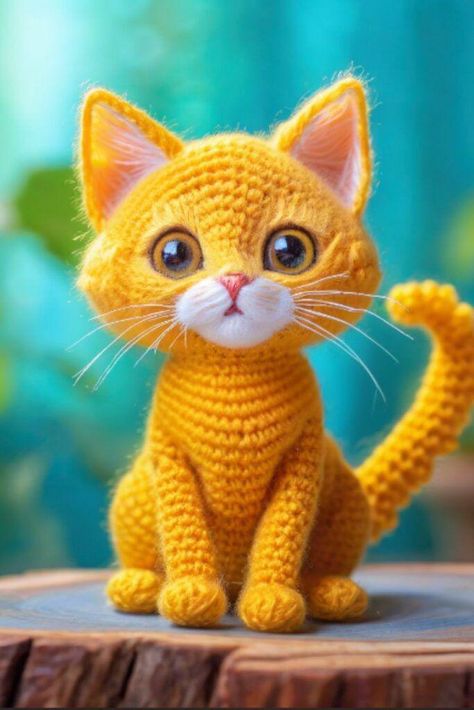 Making the Crochet Orange Cat Amigurumi Pattern Cat Amigurumi Pattern, Crochet Orange, Floral Carpet, Cat Amigurumi, Orange Tabby Cats, Orange Tabby, Pink Yarn, Crochet Round, Unique Cats