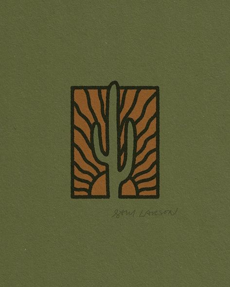 Arizona Branding, Desert Graphic Design, Sam Larson, Cactus Logo, Western Graphic Design, Mexican Graphic Design, Cactus Illustration, Cactus Design, Western Design