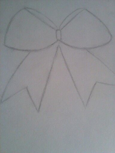 Cheer bow! Cheer Bow Drawing, Cheerleading Drawings, Cheer Drawings, Cute Cheer Bows, Bow Drawing, Girl Drawing Easy, Cheerleading Bows, Cheer Bow, Art Things