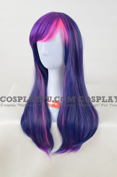 Twilight Sparkle Hairstyle, Twilight Sparkle Hair Dye, Twilight Sparkle Hair, Twilight Sparkle Cosplay, Twilight Sparkle Costume, My Little Pony Hair, Sparkle Hair, Zodiac Sign Fashion, Sparkle Outfit