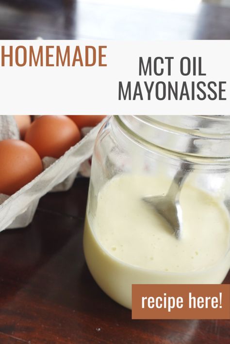 The Best Homemade MCT Oil Mayo Recipe Homemade Mayonnaise Olive Oil, Mct Oil Recipes, Keto Mayo, Olive Oil Mayonnaise, Avocado Oil Mayo, How To Make Mayonnaise, Keto Soups, Mayo Recipe, Homemade Mayo