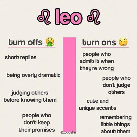 Leo Boyfriend, Zodiac Leo Art, Turn Offs, Leo Zodiac Quotes, Leo Woman, Leo Star Sign, Leo Quotes, Leo Zodiac Facts, Leo Rising